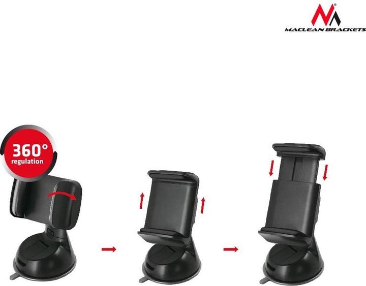 Image du produit Maclean MC-737 support Support passif Appareil mobile/Smartphone Noir