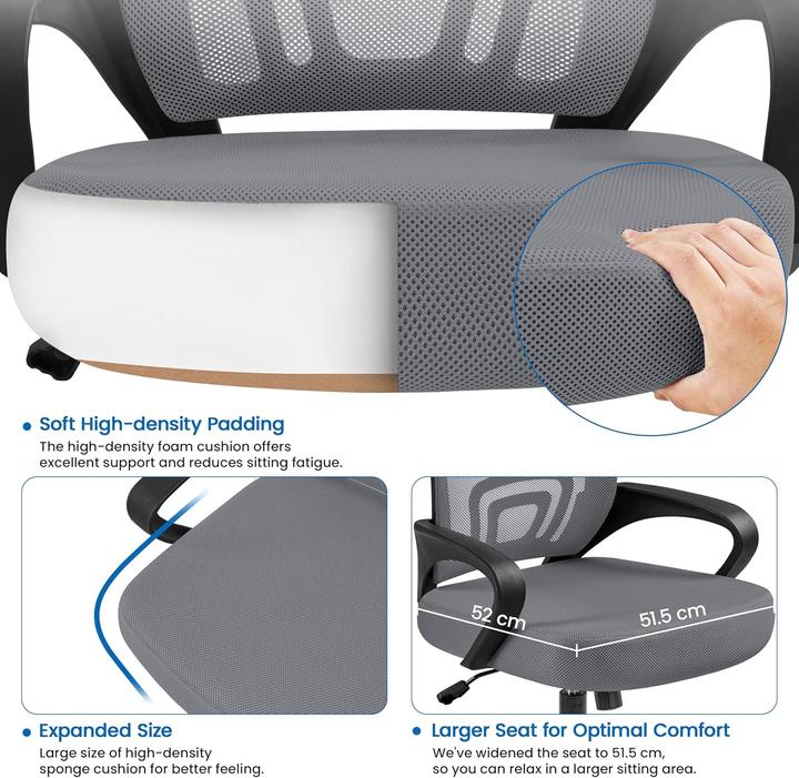 Actual product image Yaheetech Ergonomischer Schreibtischstuhl