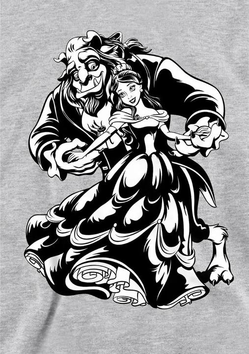 Produktbild Beauty And The Beast Kapuzenpullover meliert (128)