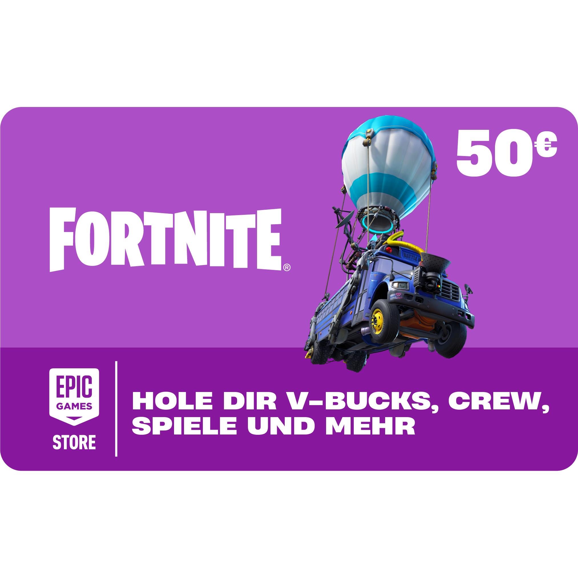 Epic Guthabenkarte 50€ (50 EUR) (Epic50)