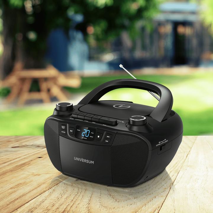 Produktbild Magni Universum BB 200 - tragbarer CD-Player mit Radio und Kassette - einfache Bedienung für Kinder & Seni (AM, FM)