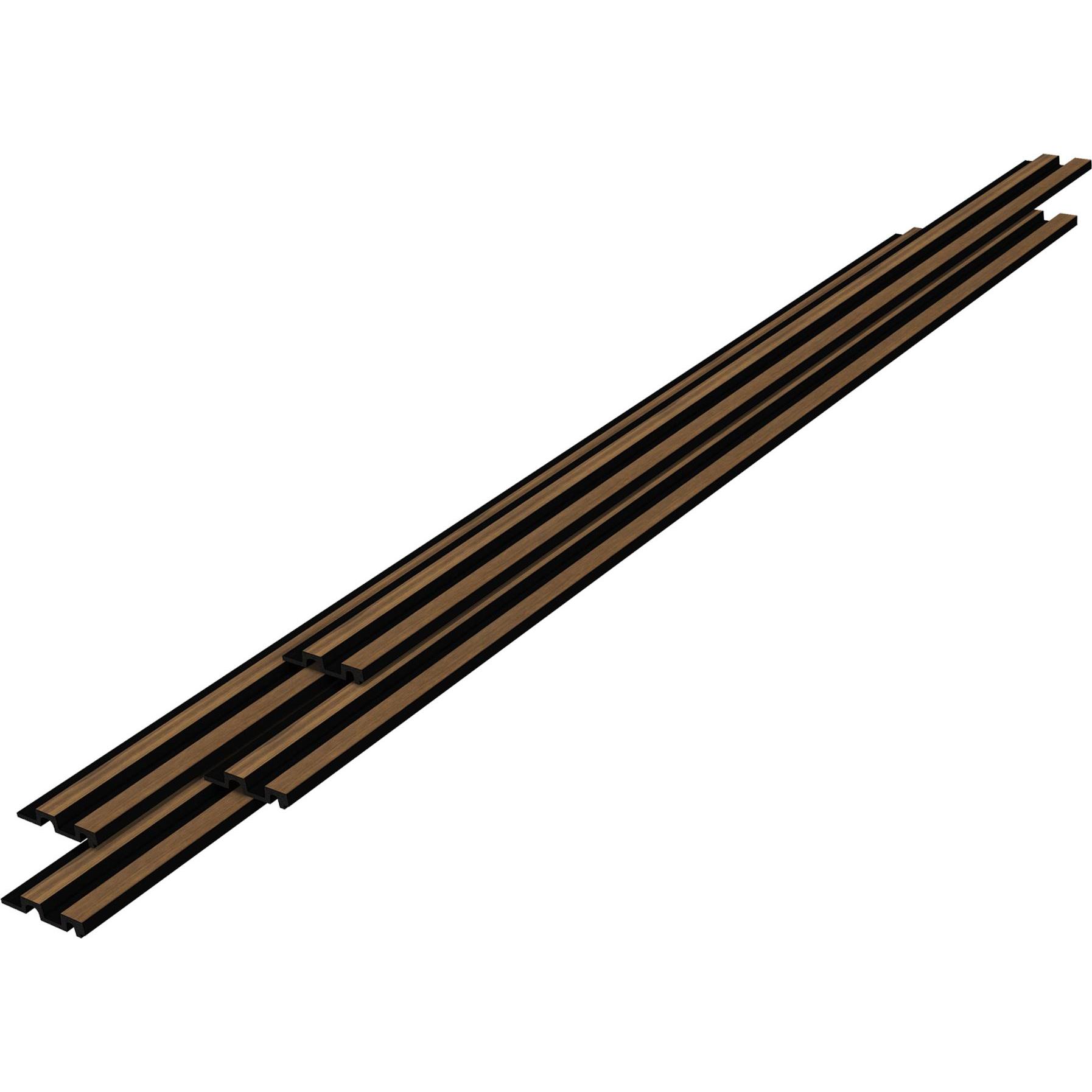 neu.holz, Wanddeko, 3D-Wandpaneel Blaricum 8er Set 195x12 cm Eichenoptik ()