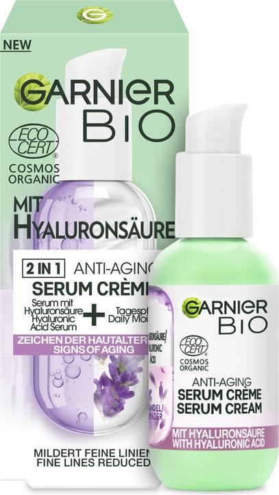Produktbild Garnier Bio Lavandin 2in1 Anti-Aging Serum Crème (50 ml)
