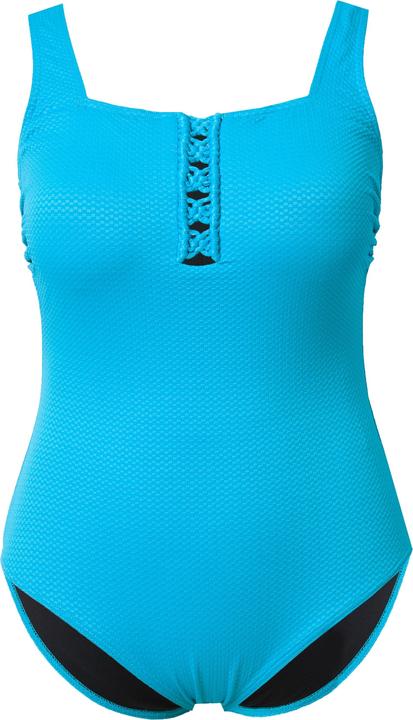 Produktbild Ulla Popken Badeanzug, Waffelstruktur, Softcups, Carréausschnitt (42)