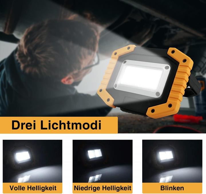 Actual product image Tekstap LED construction spotlight COBWL02 (2000 lm)