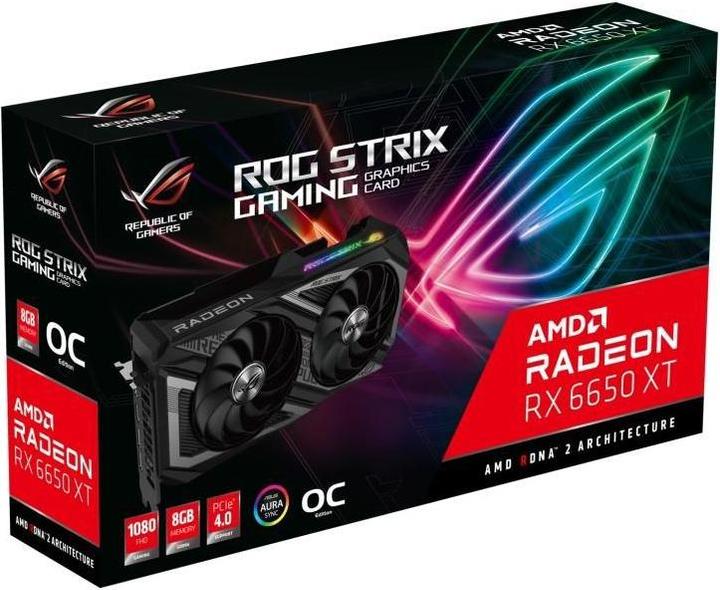 Produktbild ASUS ROG Radeon STRIX RX6650XT O8G V2 GAMING (8 GB)