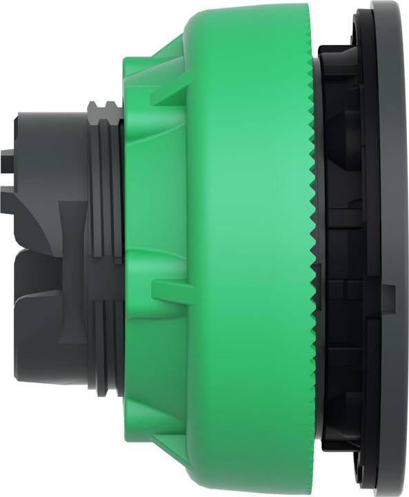 Produktbild APC Frontelement Drucktaster, flach, ø30mm, IP 69 K, mit LED, Grün, Bündig, Rastend