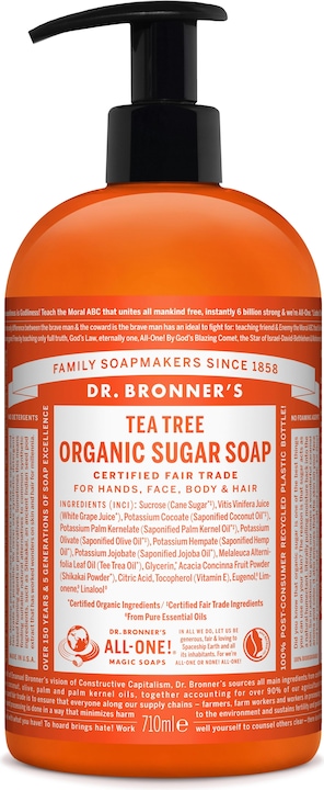 Dr. Bronner's Organic Sugar Soap Tea Tree 710 ml (710 ml)