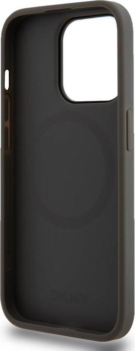 Image du produit DKNY PU Leather Stack Logo Magsafe Case for iPhone 15 Pro Max Grey (Apple iPhone 15 Pro Max)