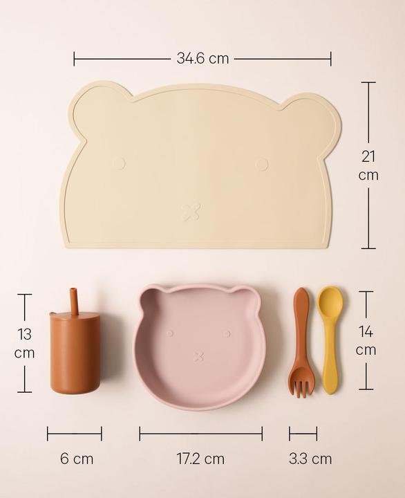 Image du produit Esmée Set de vaisselle pour enfants en silicone