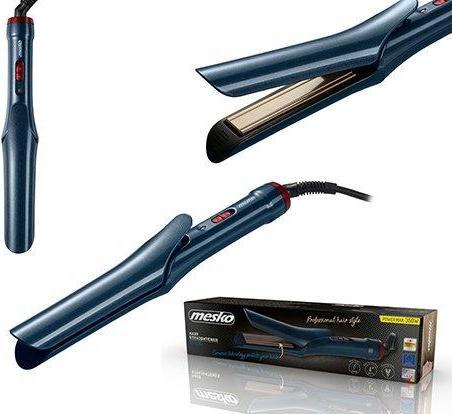 Immagine prodotto Mesko Pinze per capelli MS 2315 Sistema di riscaldamento in ceramica, senza schermo, 350 W, blu (Piastra per capelli)