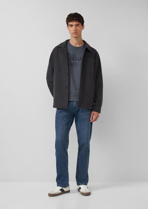 Produktbild s.Oliver T-Shirt Casual Bequem sitzend Logo T-Shirt (L)