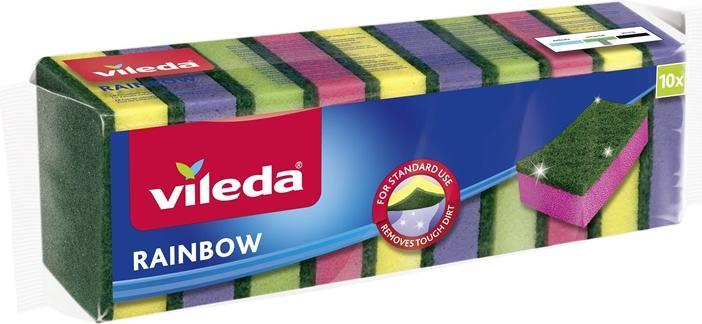 Image du produit Vileda Éponges Rainbow 10pce (Beurre corporel)