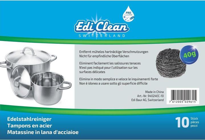 Actual product image Edi Clean Stainless steel sponge (10 pcs.)