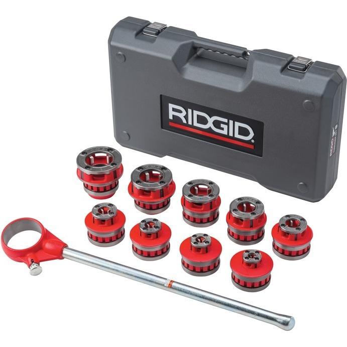 Ridgid, Maschi + Giramaschi, 65285 Modell 12-R BSPT Gewindeschneidsatz mit Ratsche 1/8"-2"