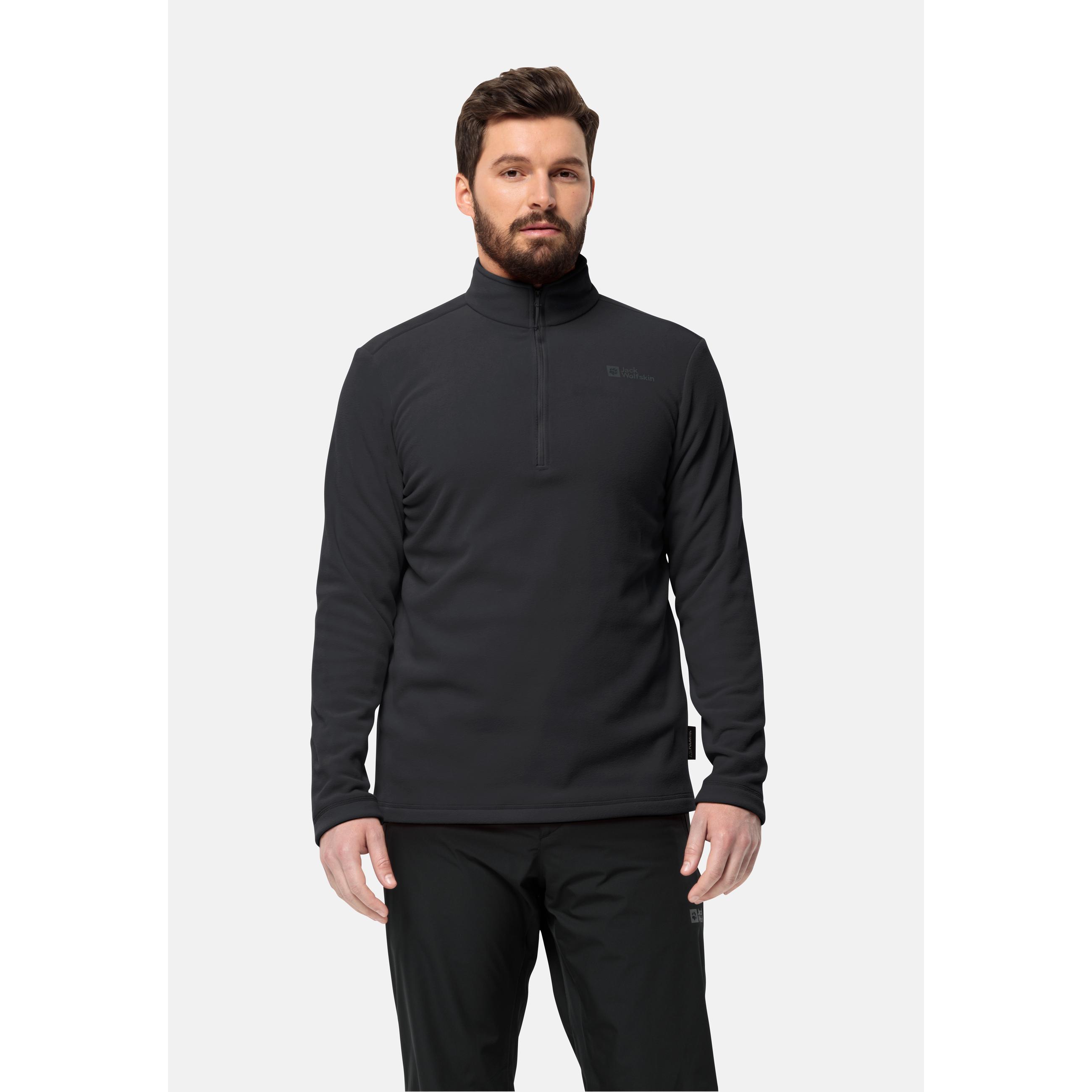 Thumbnail - Jack Wolfskin, Herren, Pullover, Taunus Hz M, Schwarz, (S)