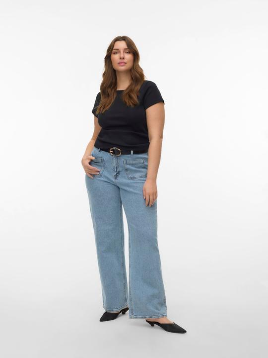 Actual product image Vero Moda VMCTESSA Hohe Taille Weiter Beinschnitt Jeans Weit geschnitten (W48/L32)