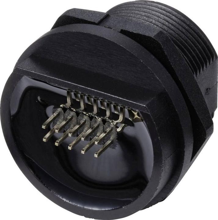 Produktbild Tru Components TC-E13T-FR6-PPF RJ45-Buchse für rückseitige Montage auf Leiterpla