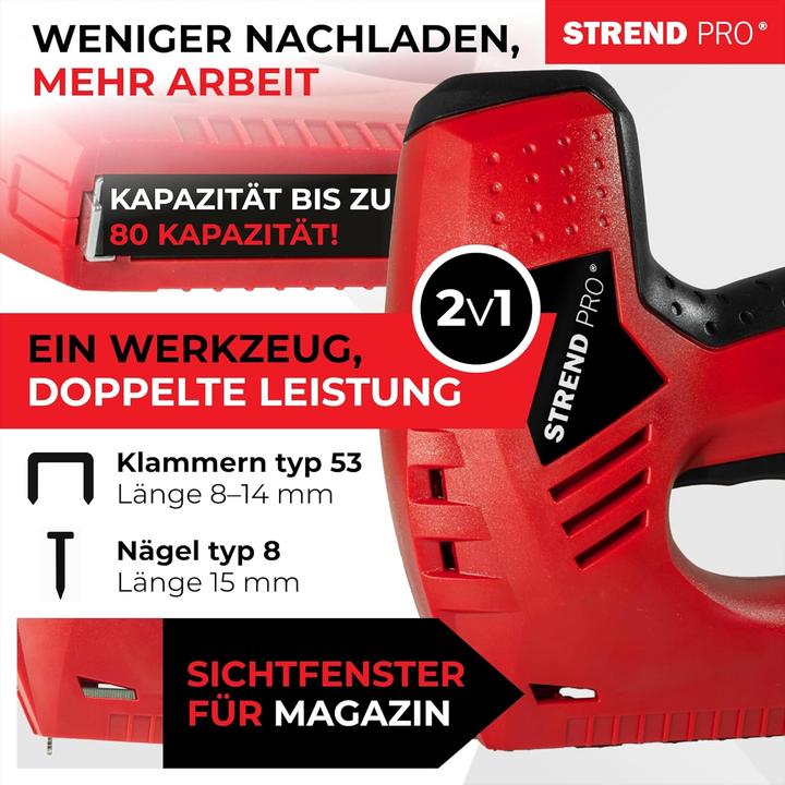 Image du produit Strend pro Elektrotacker mit Zubehör (Agrafeuse)