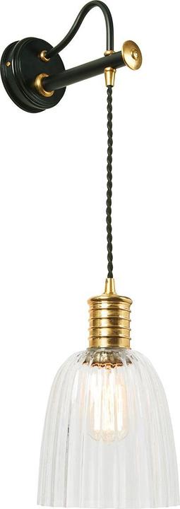 Produktbild Elstead Lighting Douille Wandleuchte E27 Schwarz-Messing poliert (E27, IP20)