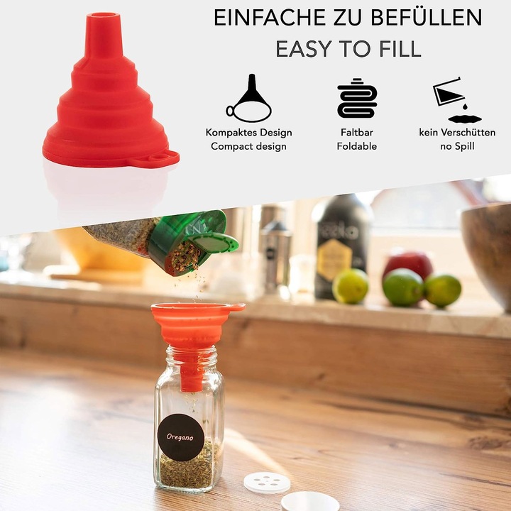 Produktbild Kamoro Home & Kitchen 14 Gewuerzglaeser Eckig