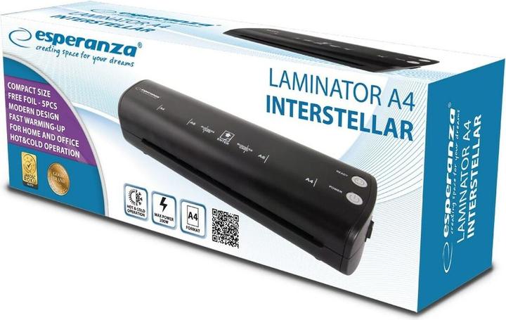 Actual product image Esperanza EFL004 laminator Black (A4)