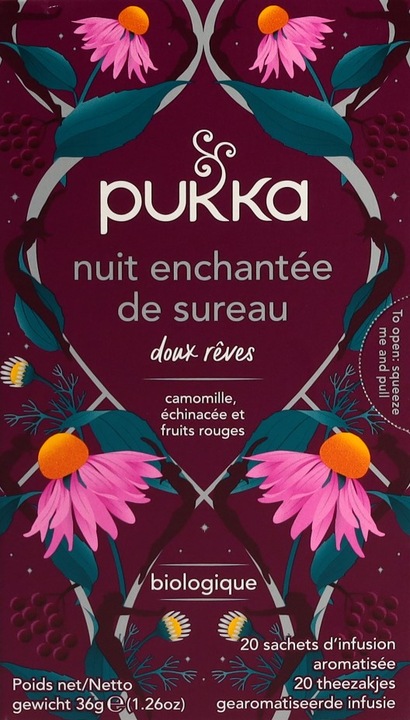 Produktbild Pukka Nuit enchantée de sureau Thé Bio français/anglais Tees (77 g)