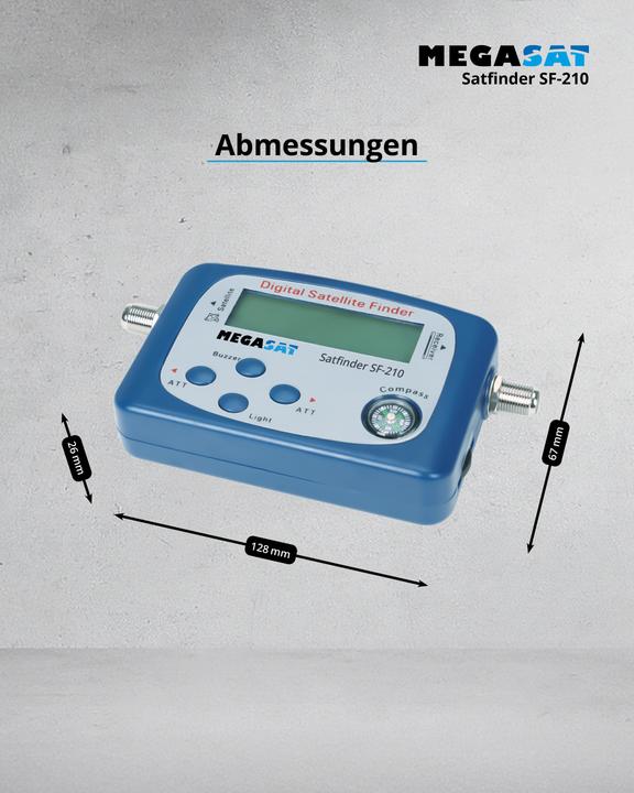 Actual product image Megasat Satfinder SF 210 (Measurement technology)