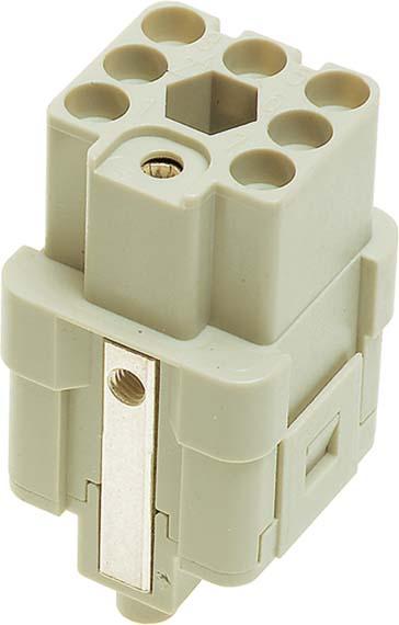 Actual product image Harting Plug insert female male Q 7/0 7-pole with earth max 10A 400 V