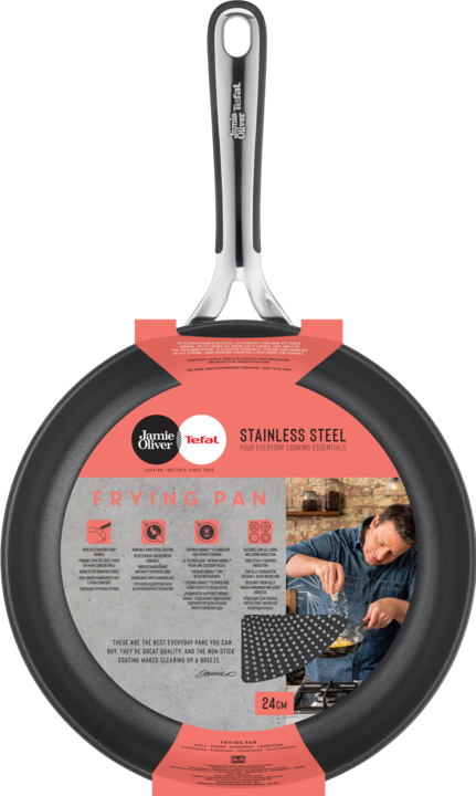 Image du produit Tefal Jamie Oliver Kitchen Essentials (24 cm, Poêle à frire, Acier inoxydable)