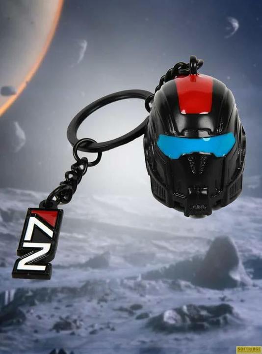 Actual product image DEVplus Mass Effect porte-clés métal N7 Helmet