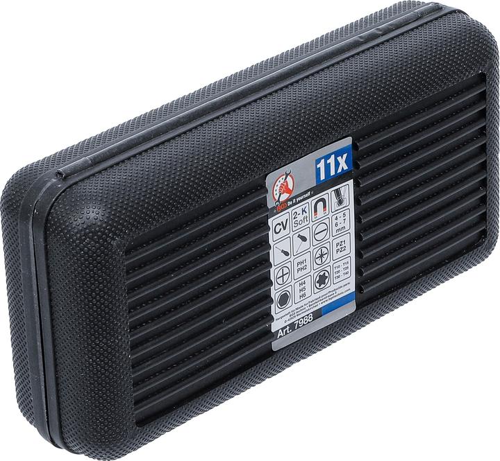 Produktbild BGS Schraubendreher-Satz mit Wechselklingen 11-tlg. (Schlitz, Kreuzschlitz, T-profil)