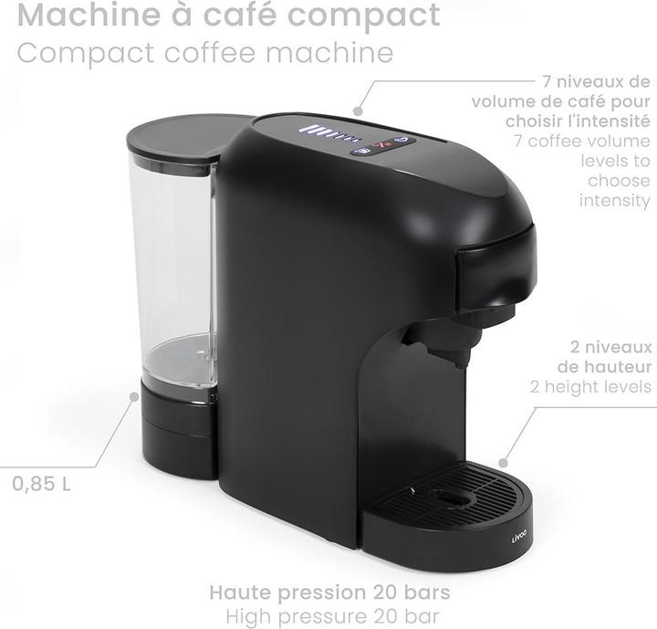 Livoo 4-in-1 multi-capsule coffee machine (NESCAFÉ Dolce Gusto, NESPRESSO Original)