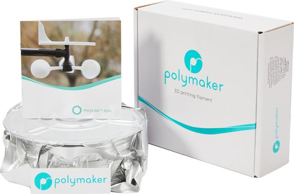 Actual product image Polymaker PolyLite ASA - Natural - 2.85mm (ASA, 2.85 mm, 1000 g)