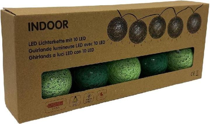 Actual product image GuGus LED fairy lights Cotton Ball "dk-green" (1.35 m)