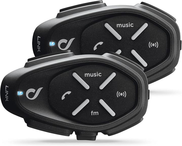 Image du produit Interphone Intercom moto double, haute fidélité stéréo 40 mm, GPS, TFT, étanche IPX67, autonomie 20 heures (Jeu de 2)