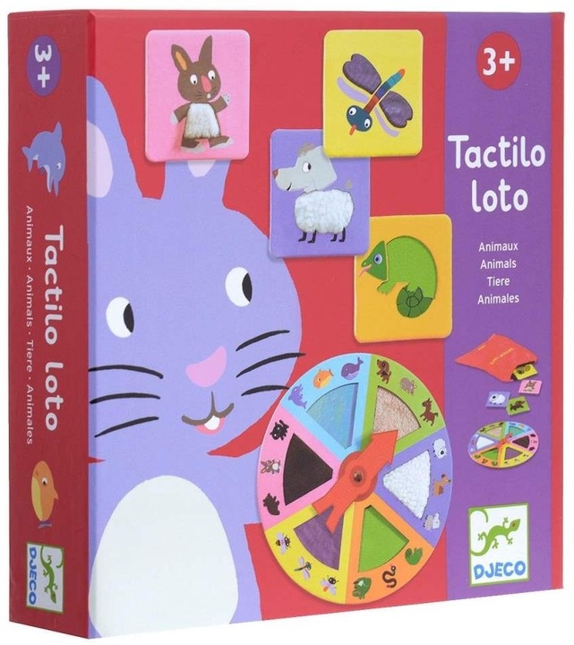 Produktbild Djeco Lernspiel Tactilo loto (Englisch, Deutsch, Französisch, Italienisch)