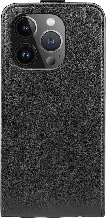 Produktbild Cover-Discount iPhone 15 Pro - Klassisches Flip Case vertikal schwarz (Apple iPhone 15 Pro)