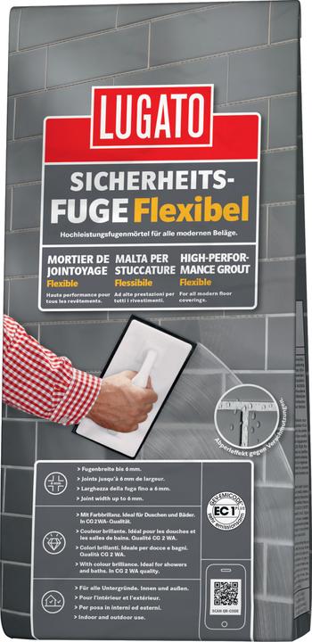 Lugato Joint de sécurité flexible (1 kg, Anthracite, 1000 ml)