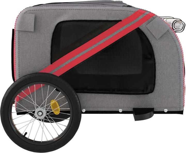 Image du produit VidaXL Remorque vélo chien Noir Tissu Oxford et