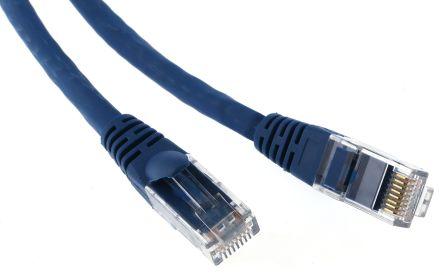 Actual product image RS PRO Patch cord Cat.6 UTP LSZH 5m blue (U/UTP, CAT6, 5 m)