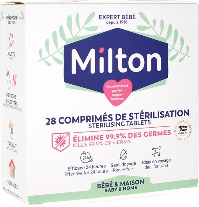 Markenlos Milton 28 Sterilization Tablets for Sterilizing Baby Items and Games
