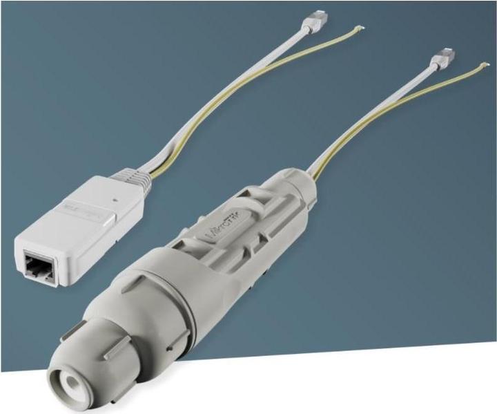 Produktbild MikroTik RBGESP - Gigabit Ethernet-Überspannungsschutz in wasserdichtem IP68-Gehäuse (Überspannungsschutzadapter)
