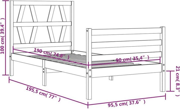 Image du produit VidaXL Dorea (90 x 190 cm)