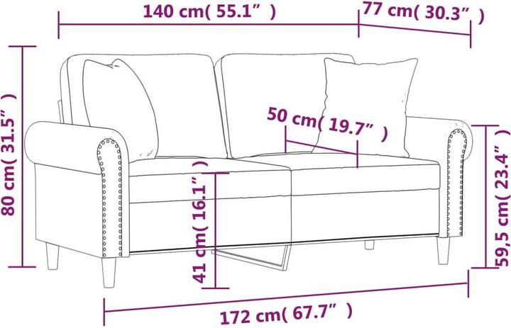 Produktbild vidaXL Aurek (2-Sitzer)