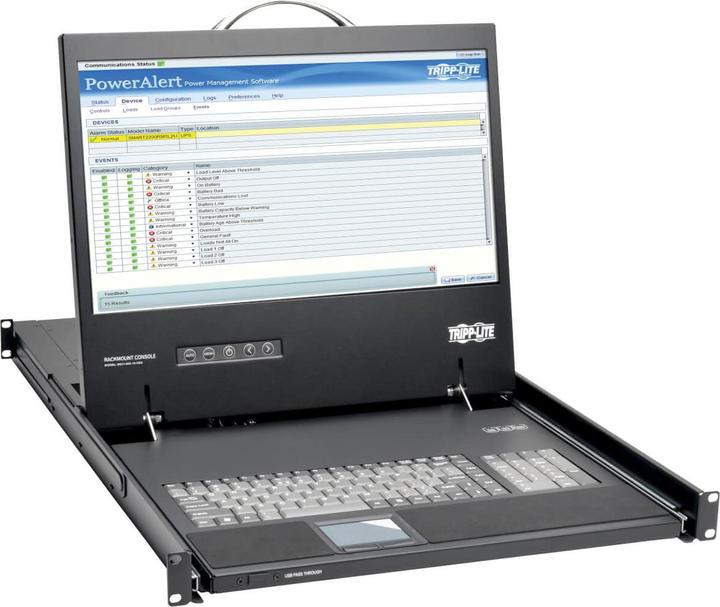 Produktbild Eaton 1U Rack-Mount Console with 19inch LCD 1920x1080 1080p DVI or VGA Video TAA