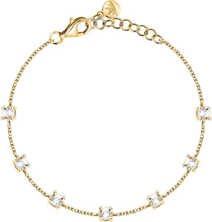 Produktbild Morellato - Gold-plated bracelet with clear cubic zirconia Tesori SAIW311 (19 cm, Silber 925)