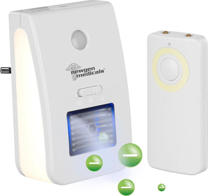 Actual product image Newgen medicals 2in1-Ionisator-Luftreiniger & Nachtlicht (20 m²)