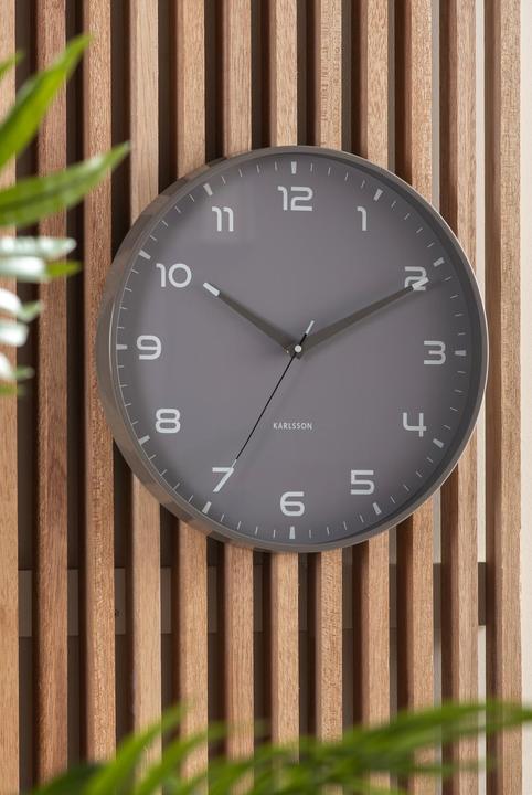 Produktbild Karlsson Wanduhr Orgullo Ø 40 cm, Dunkelgrau, Form: Rund (40 cm)
