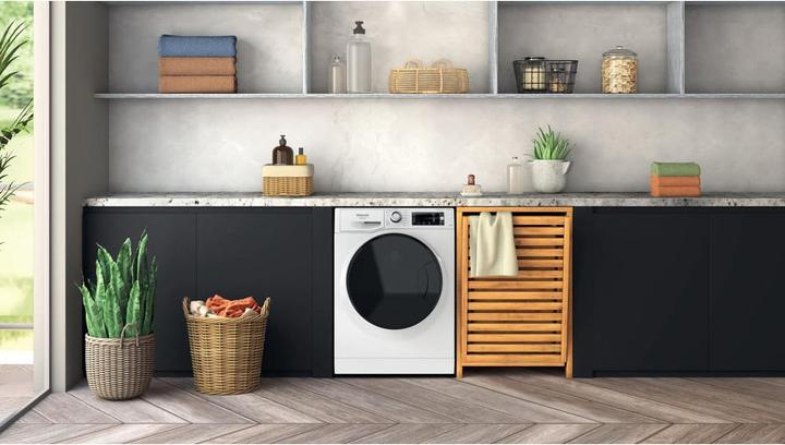 Produktbild Hotpoint Waschmaschine 10kg, Klasse A, 1400 Umdrehungen (10 kg, Links)